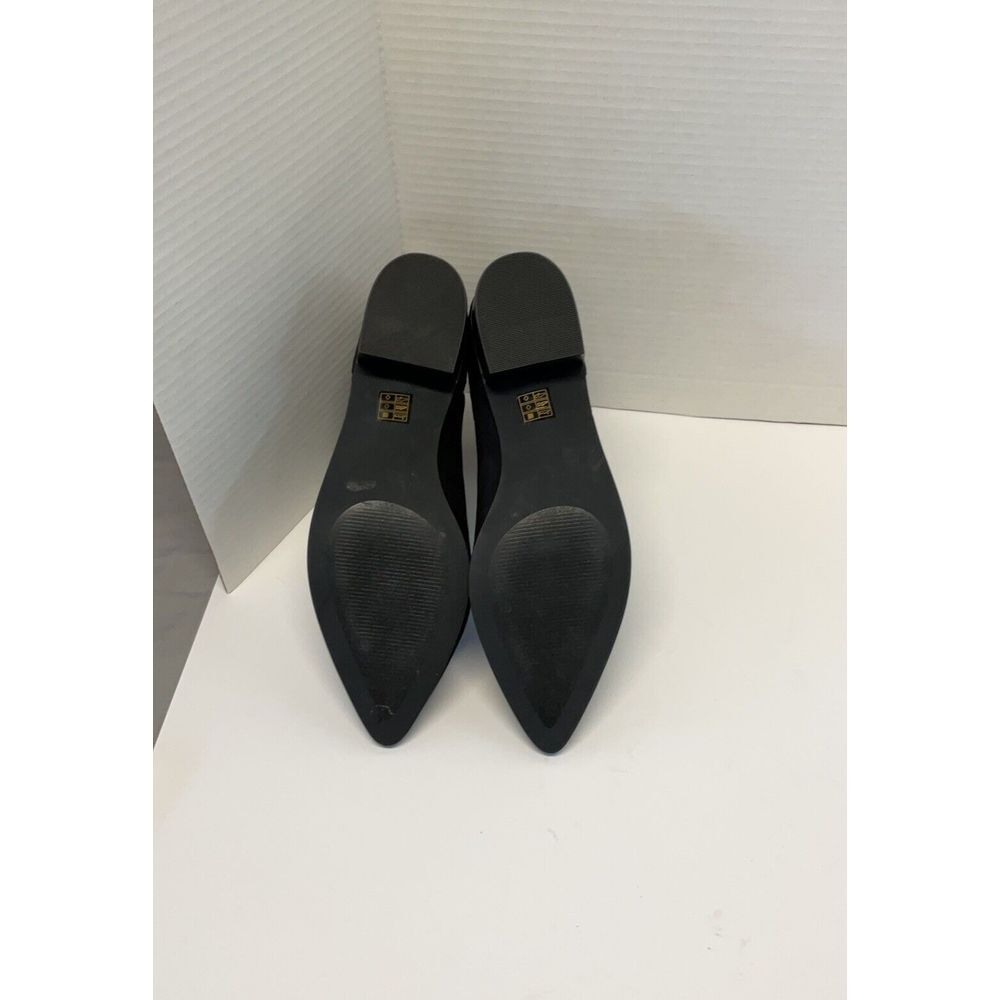 J. Crew- Size 9.5 Suede Ankle Boots Womens Black Bootie Pointed‎ Toe Block He… - Picture 8 of 10